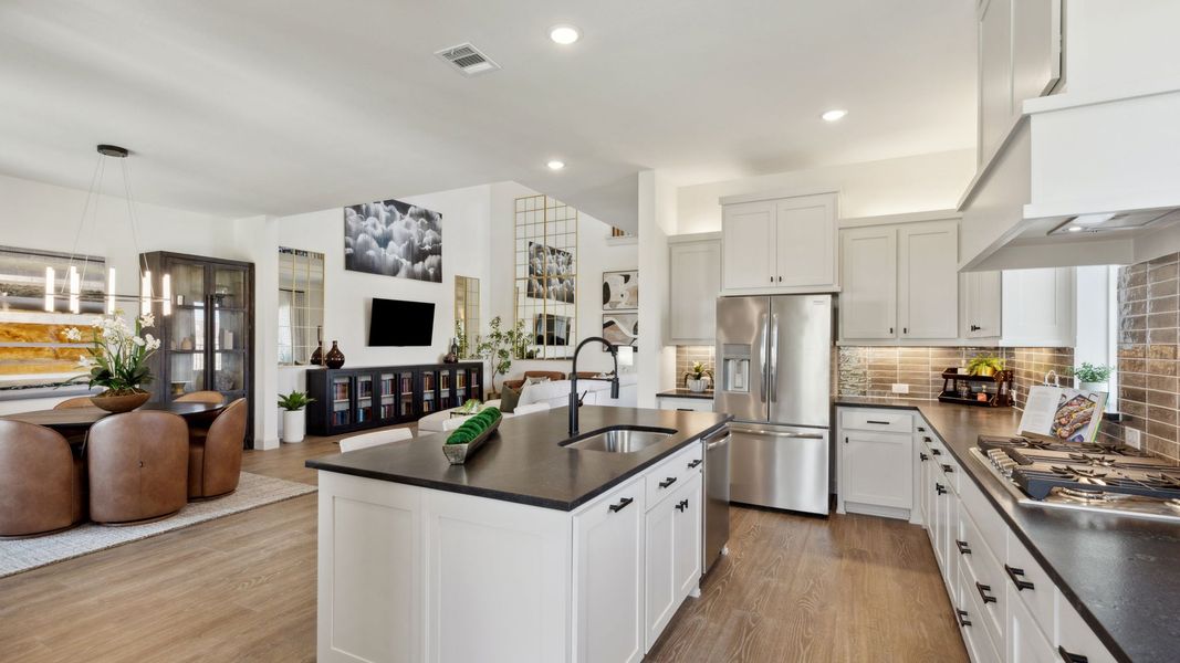 Furnished interior in a model home at Hazelwood 40' Series in Frisco (Image 12). Furnished interior in a model home at Hazelwood 40' Series in Frisco (Image 12).