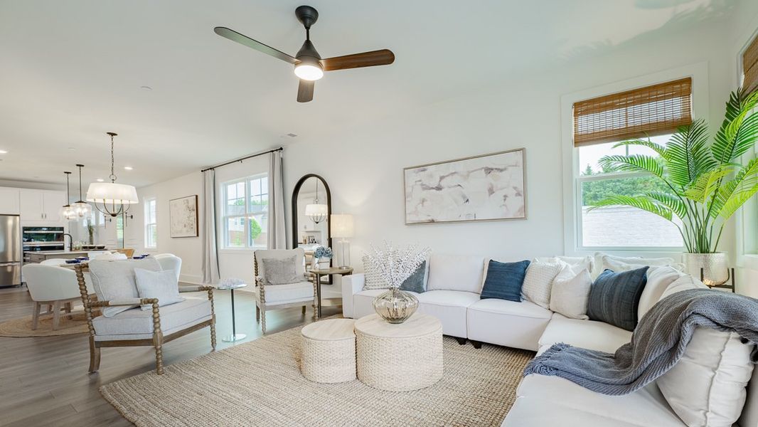 Furnished interior in a model home at The Village at Sandy Plains in Marietta (Image 14).