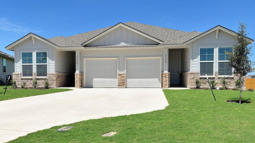 Front exterior of a home in the The Terrace Duplexes community, located in Temple, TX (Image 8). Front exterior of a home in the The Terrace Duplexes community, located in Temple, TX (Image 8).