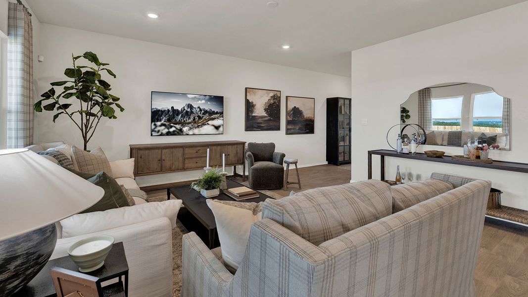Furnished interior in a model home at Bollinger in Maxwell (Image 7). Furnished interior in a model home at Bollinger in Maxwell (Image 7).