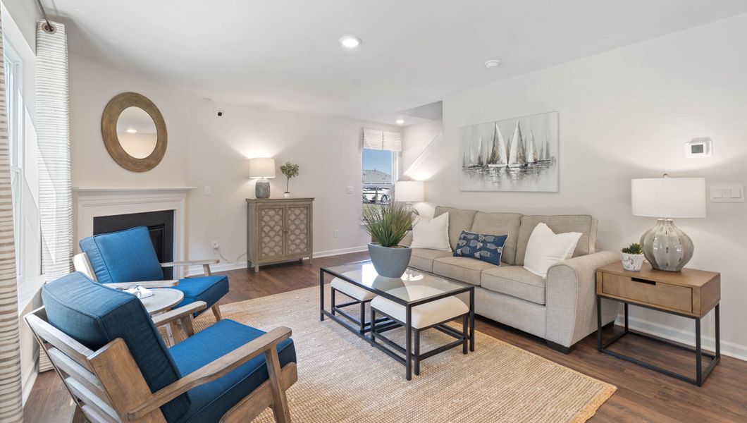 Furnished interior in a model home at Treemont Commons in Wellford (Image 12).