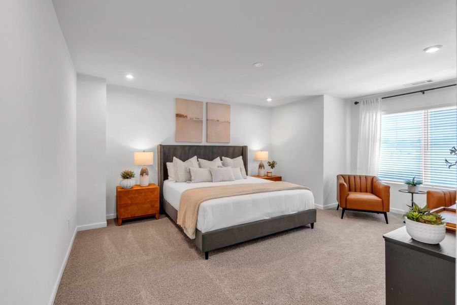 Furnished interior in a model home at The View at Groover's Lake in Lithia Springs (Image 16).