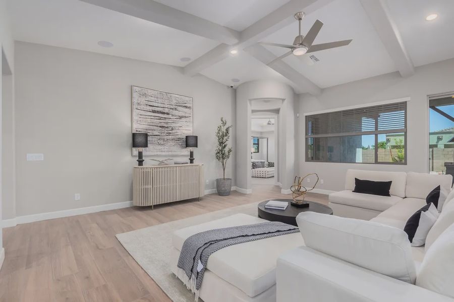 Furnished interior in a model home at Bellero Estates in Queen Creek (Image 28).