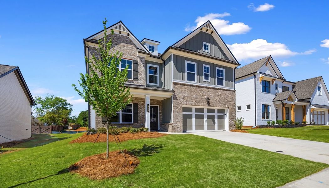 Front exterior of a home in the Greenefield community, located in Cartersville, GA (Image 10). Front exterior of a home in the Greenefield community, located in Cartersville, GA (Image 10).