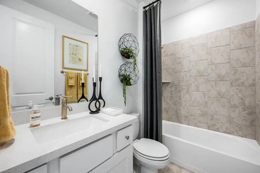 Furnished interior in a model home at South Oak 50s in Oak Point (Image 38). Furnished interior in a model home at South Oak 50s in Oak Point (Image 38).