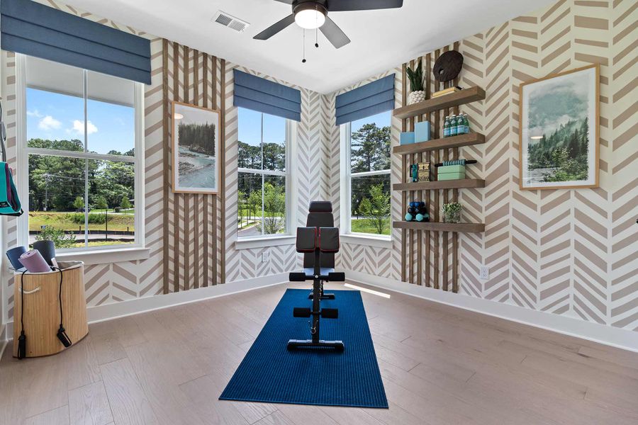 Furnished interior in a model home at Celesta in Scottdale (Image 21). Furnished interior in a model home at Celesta in Scottdale (Image 21).