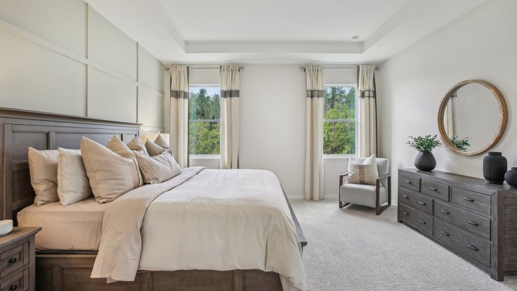 Furnished interior in a model home at Angeline in Land O' Lakes (Image 34). Furnished interior in a model home at Angeline in Land O' Lakes (Image 34).