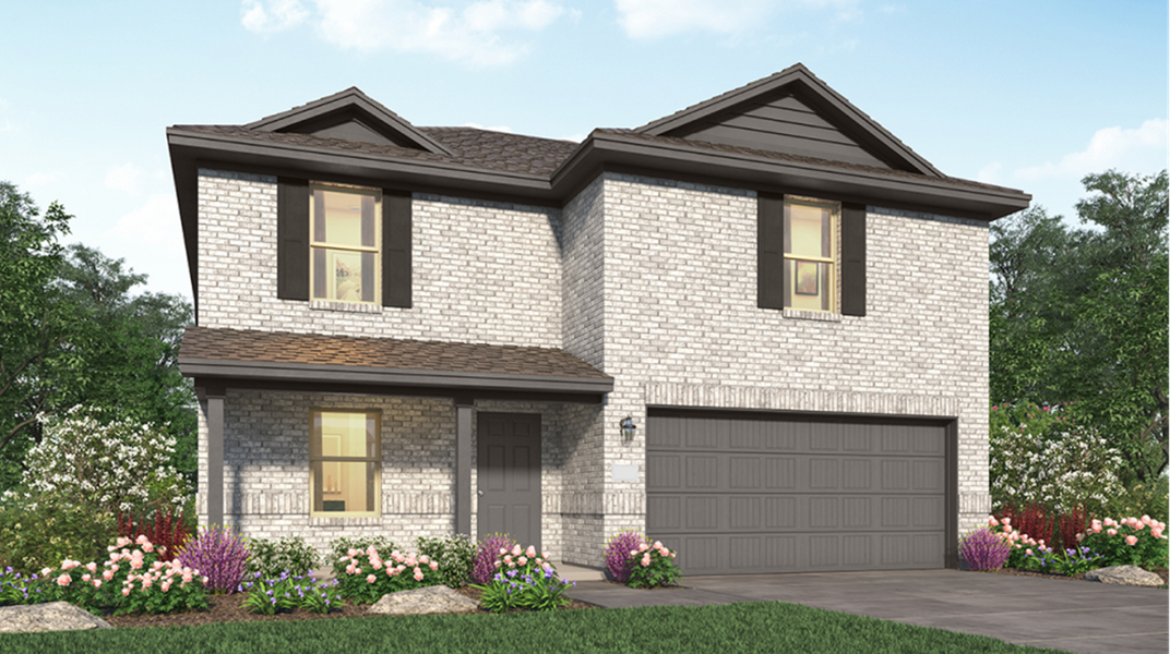 Front exterior of a home in the Sterling Point at Baytown Crossings: Watermill Collection community, located in Baytown, TX (Image 17). Front exterior of a home in the Sterling Point at Baytown Crossings: Watermill Collection community, located in Baytown, TX (Image 17).