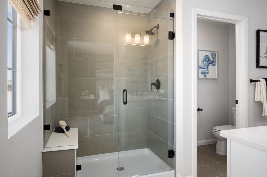 Furnished interior in a model home at The Commons at Victory Ridge in Colorado Springs (Image 13).