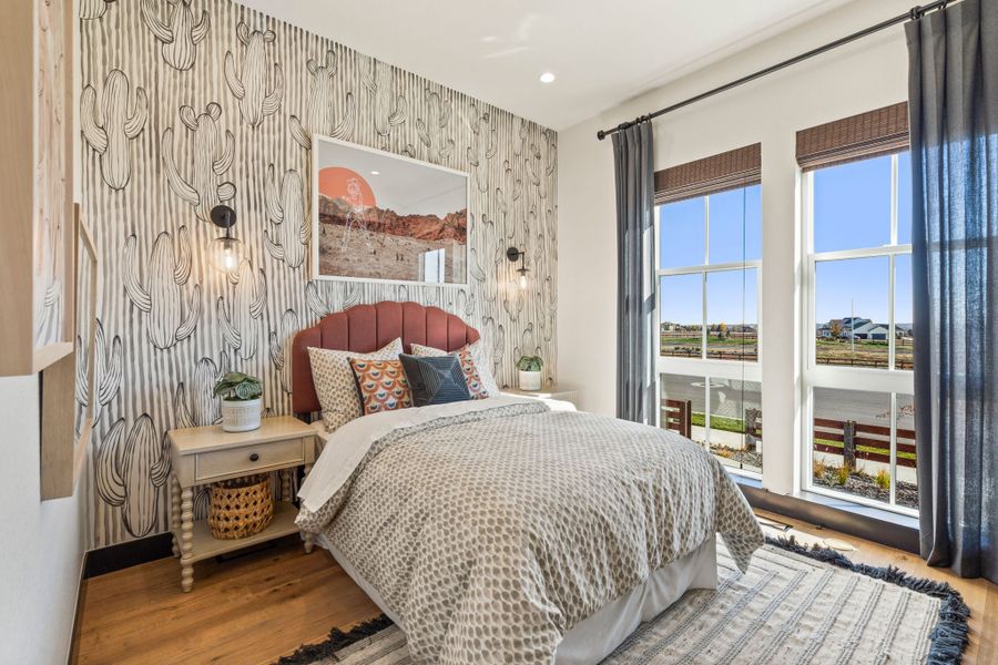 Furnished interior in a model home at Festival at RainDance in Windsor (Image 22).