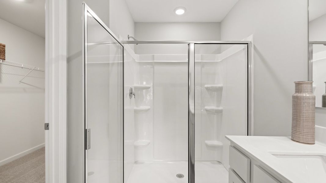 Furnished interior in a model home at Oakchase at Hampton in Hampton (Image 21).