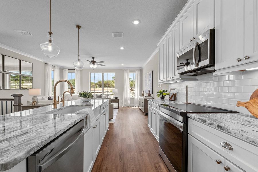 Furnished interior in a model home at Friedrich Hill in San Antonio (Image 35).