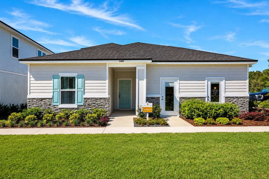 Front exterior of a home in the Amberly community, located in Green Cove Springs, FL (Image 17). Front exterior of a home in the Amberly community, located in Green Cove Springs, FL (Image 17).
