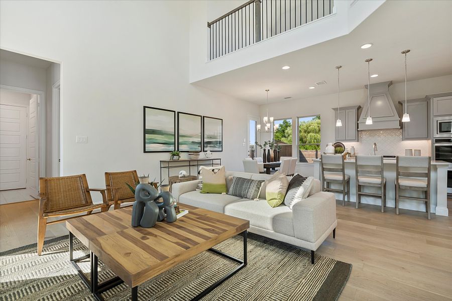 Furnished interior in a model home at Colby Crossing Phase 2 in Mansfield (Image 4).