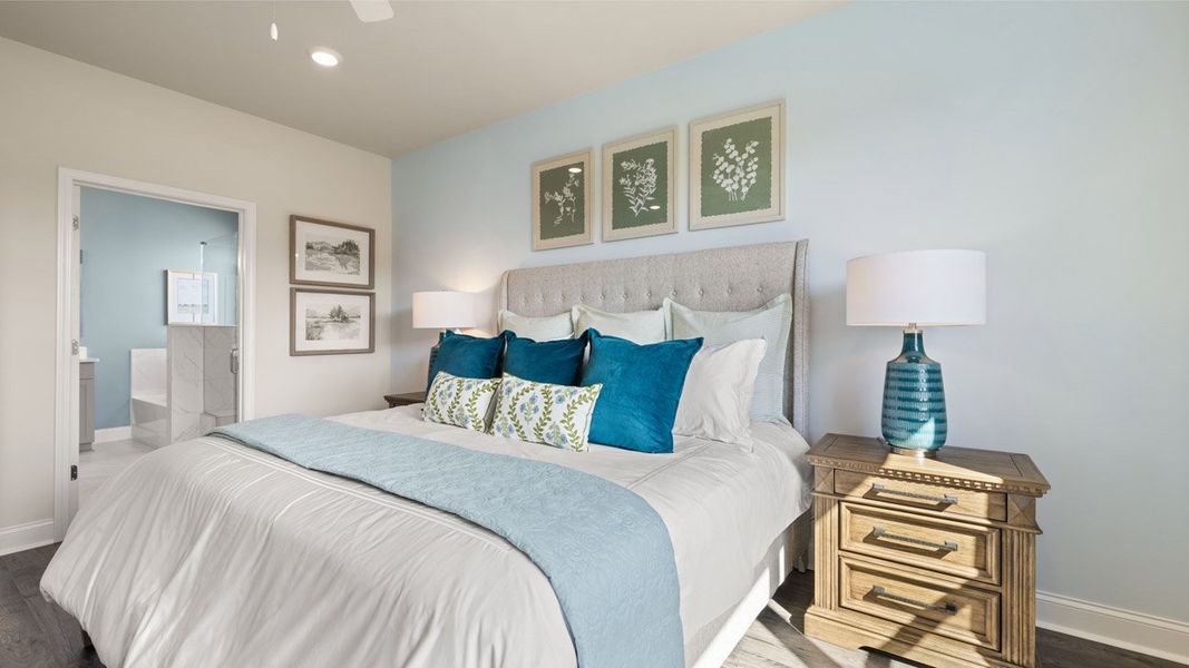 Furnished interior in a model home at Oak Ridge Meadows in Locust Grove (Image 33). Furnished interior in a model home at Oak Ridge Meadows in Locust Grove (Image 33).