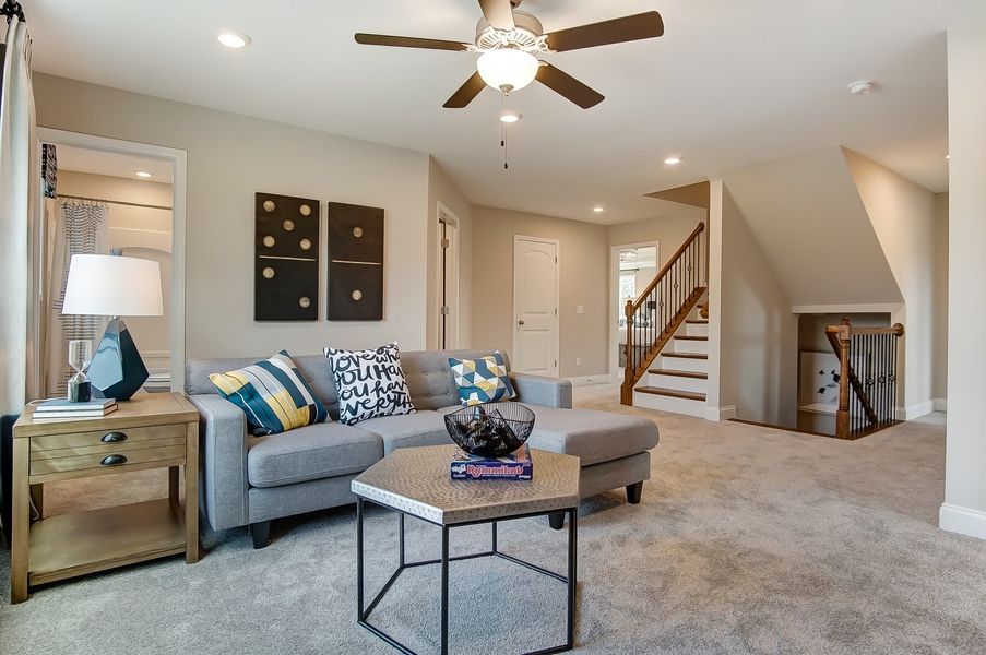 Furnished interior in a model home at Woodleigh Park at Lake Carolina in Columbia (Image 13).