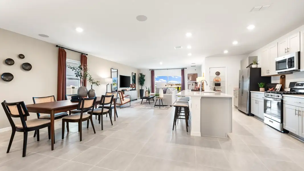 Furnished interior in a model home at Solena in North Fort Myers (Image 2).