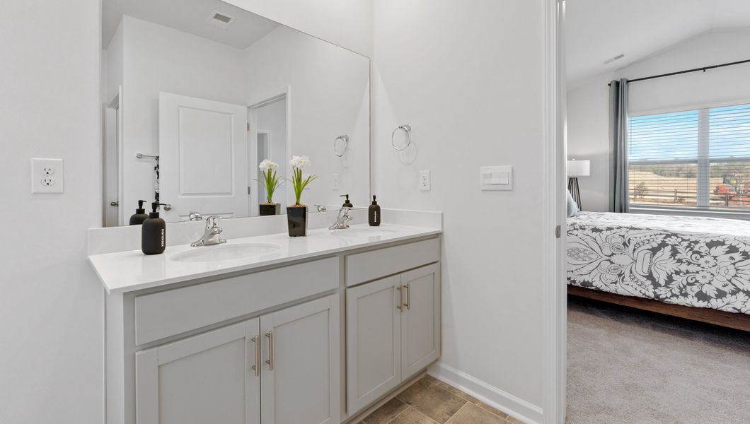 Furnished interior in a model home at Sage Grove in Lyman (Image 21).