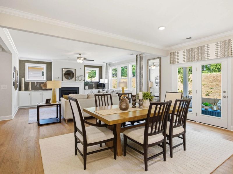 Furnished interior in a model home at Enclave at Belmont in Belmont (Image 12).