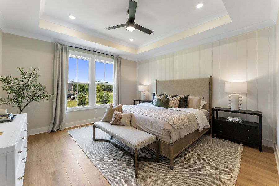 Furnished interior in a model home at Walker's Pointe in Anderson (Image 27). Furnished interior in a model home at Walker's Pointe in Anderson (Image 27).