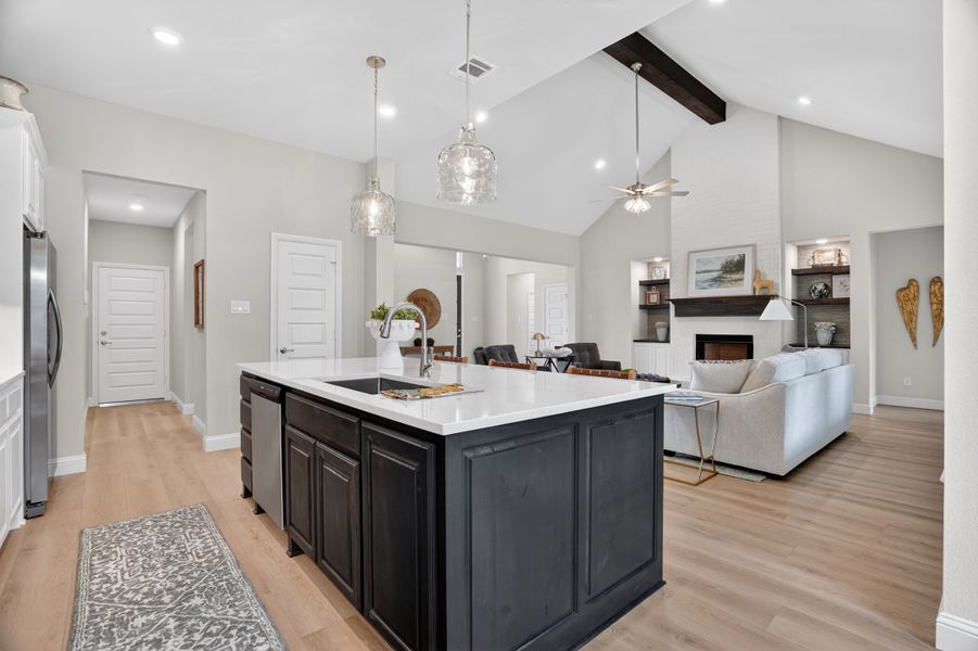 Furnished interior in a model home at Terra Vista Estates in Springtown (Image 38).