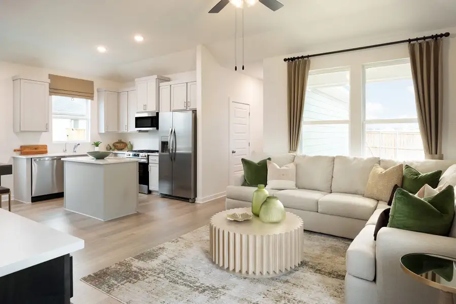 Furnished interior in a model home at Veramendi 40' in New Braunfels (Image 4).