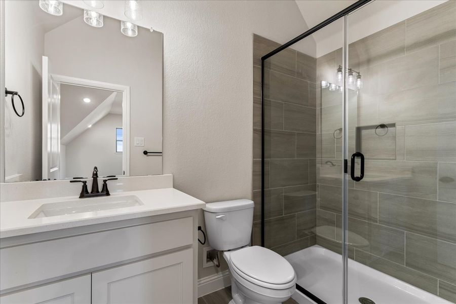 Furnished interior in a model home at Brooks Meadow in Weatherford (Image 18).