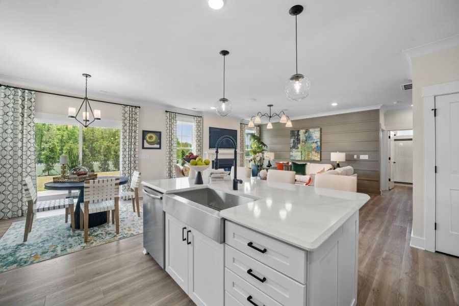 Furnished interior in a model home at Monterra in Kernersville (Image 13).