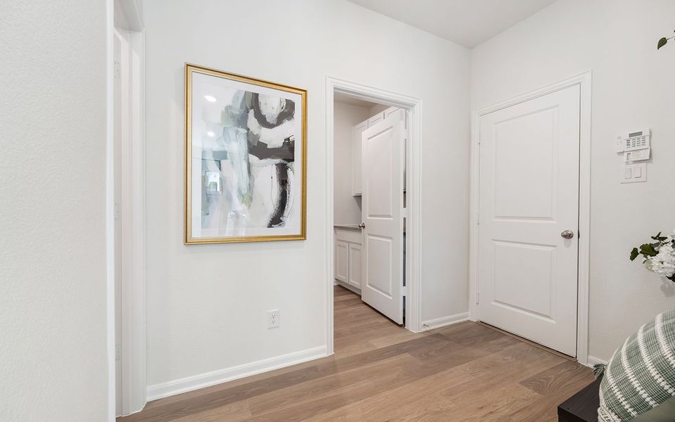 Furnished interior in a model home at Westridge in McKinney (Image 43).