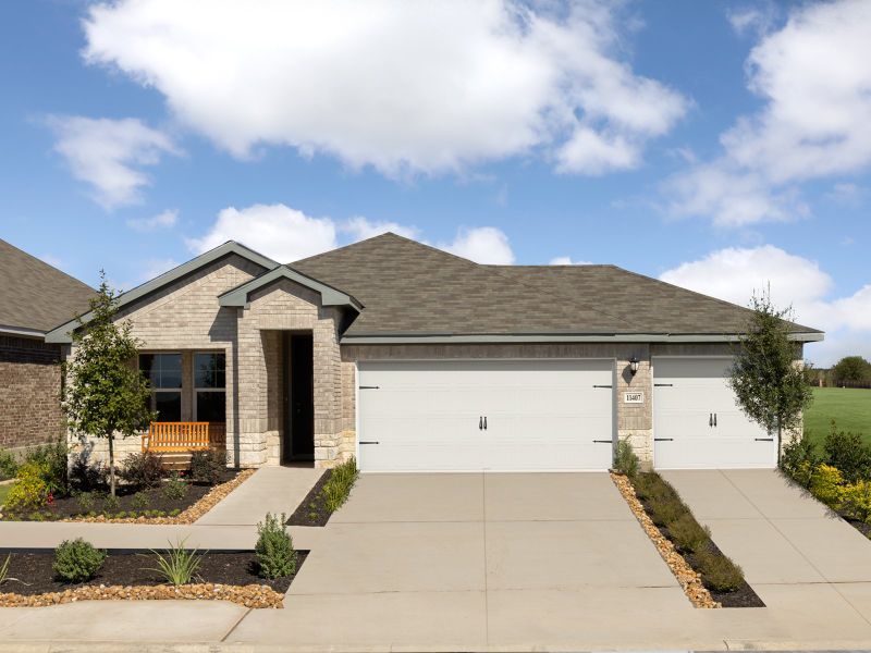Front exterior of a home in the Sagebrooke - Premier Series community, located in San Antonio, TX (Image 4). Front exterior of a home in the Sagebrooke - Premier Series community, located in San Antonio, TX (Image 4).