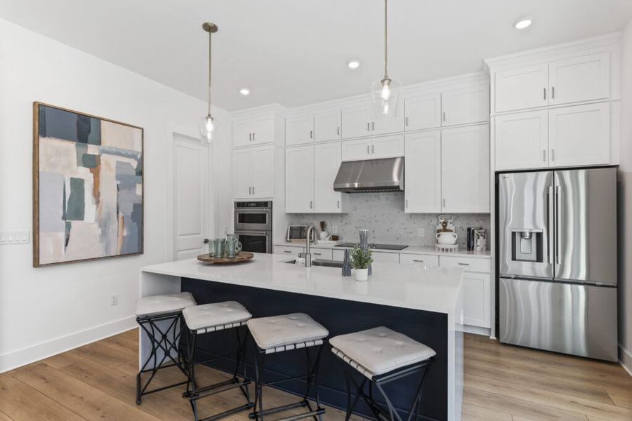Furnished interior in a model home at Brizo in Santa Rosa Beach (Image 25).