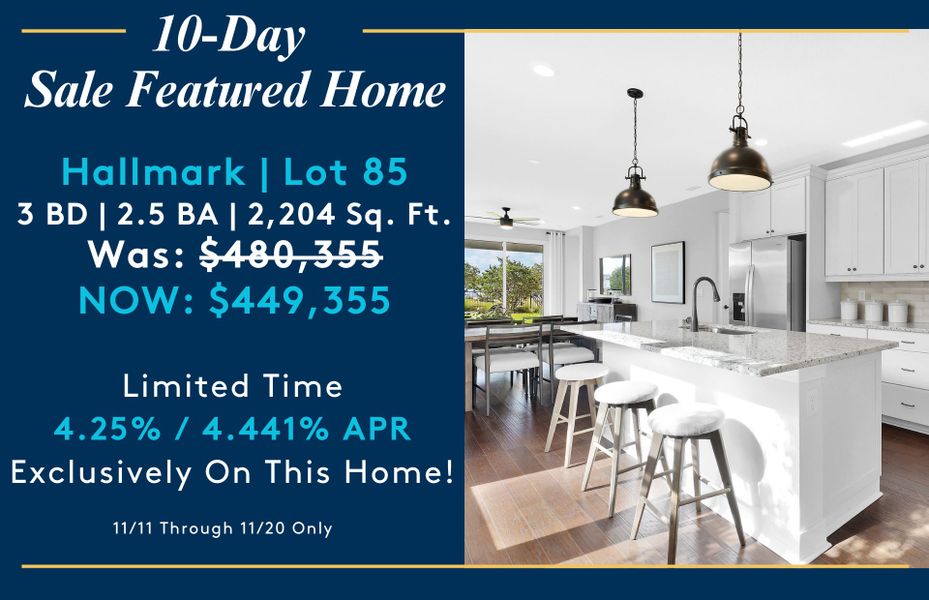 10-Day Sale Featured Home!