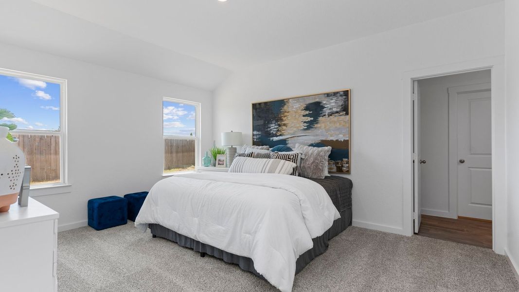 Furnished interior in a model home at August Trails in Needville (Image 22).