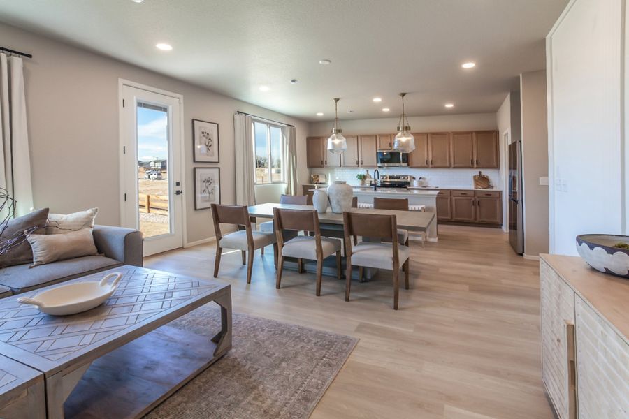 Furnished interior in a model home at Bloom in Fort Collins (Image 13).