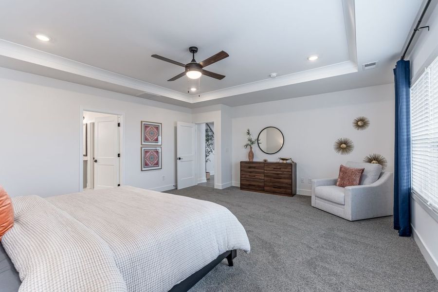 Furnished interior in a model home at Kerns Ridge in Salisbury (Image 15). Furnished interior in a model home at Kerns Ridge in Salisbury (Image 15).