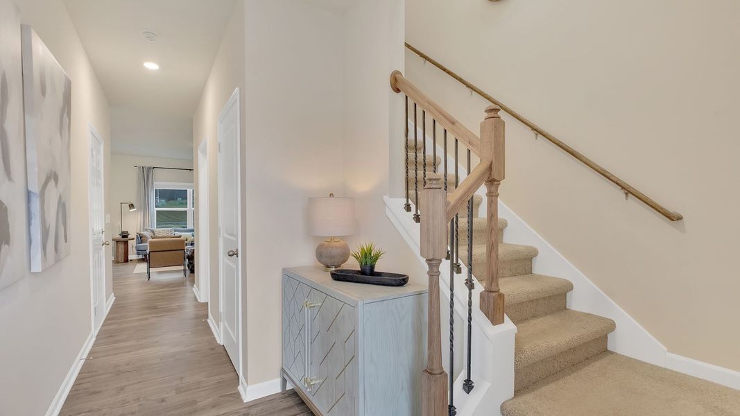 Furnished interior in a model home at Saylor's Place Townhomes in Jonesborough (Image 10).