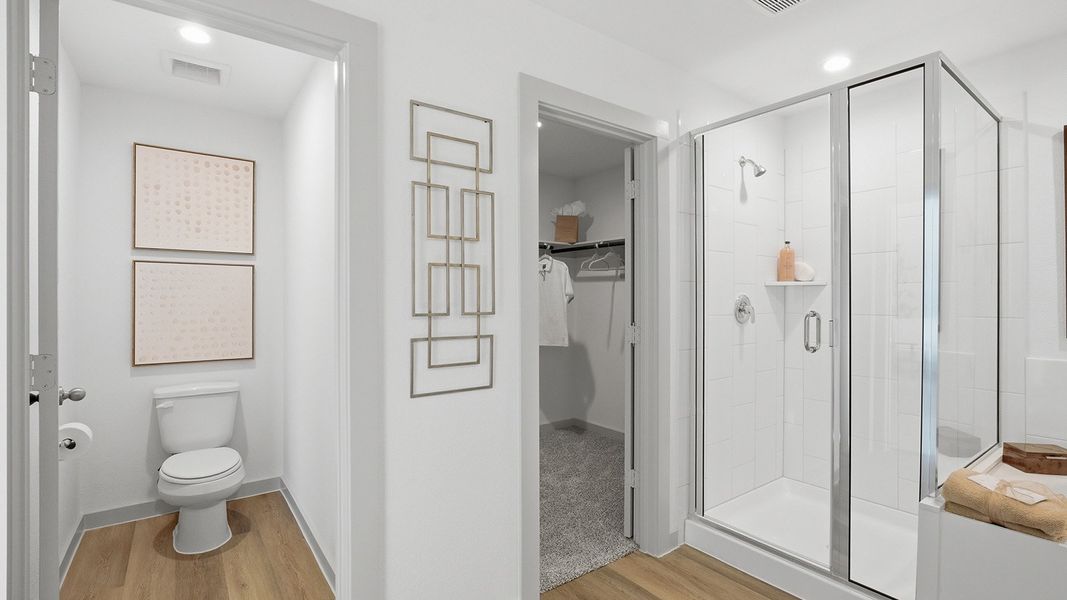 Furnished interior in a model home at Highland Village in Nome (Image 17).