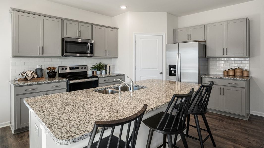 Furnished interior in a model home at The Estates at Edinborough in Gibsonville (Image 4).