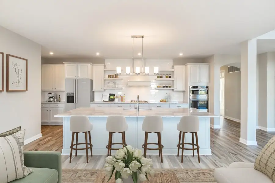 Furnished interior in a model home at Brookshale in Cumming (Image 27).
