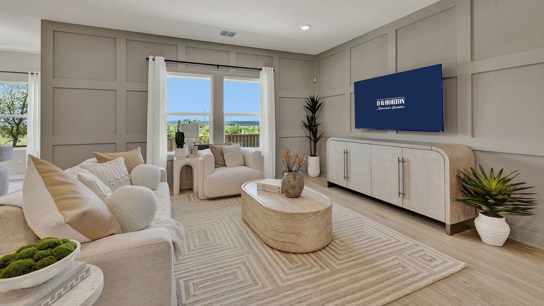 Furnished interior in a model home at Mayfair in New Braunfels (Image 7).