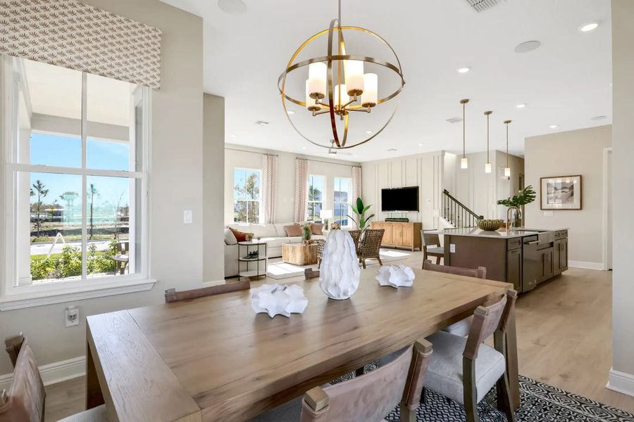 Furnished interior in a model home at Laureate Park 40' in Orlando (Image 30).
