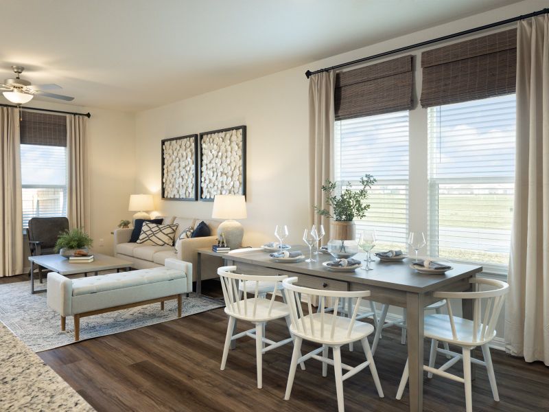 The Emma floorplan showcases an open concept perfect for hosting.