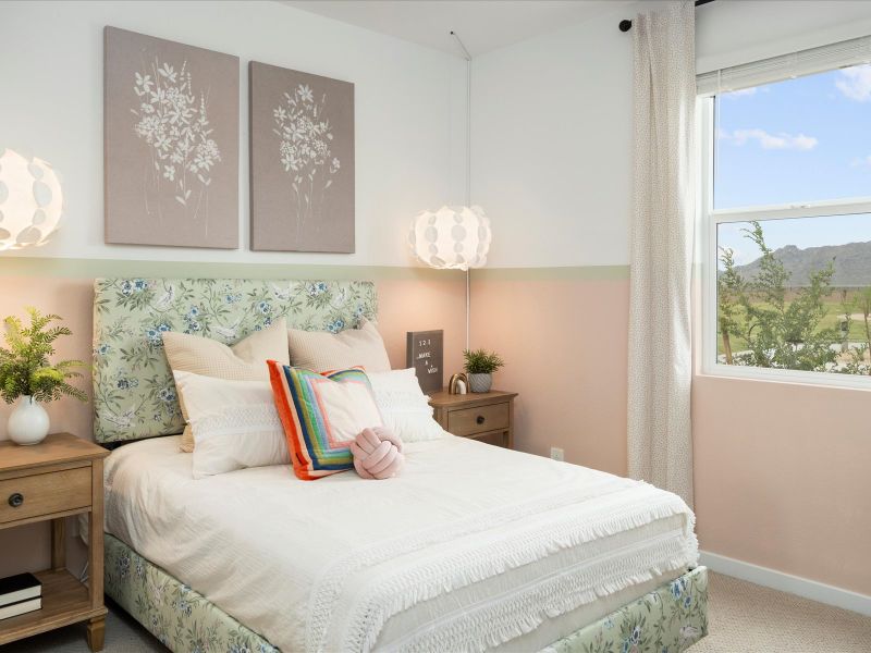 Furnished interior in a model home at Mesquite Mountain Ranch at Frontera in Surprise (Image 28).