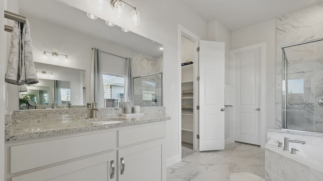 Furnished interior in a model home at Green Meadows in Celina (Image 30). Furnished interior in a model home at Green Meadows in Celina (Image 30).