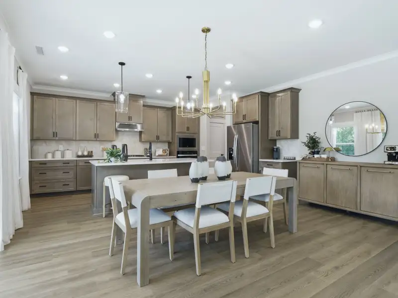 Furnished interior in a model home at Barrow Meadows in Zebulon (Image 6).