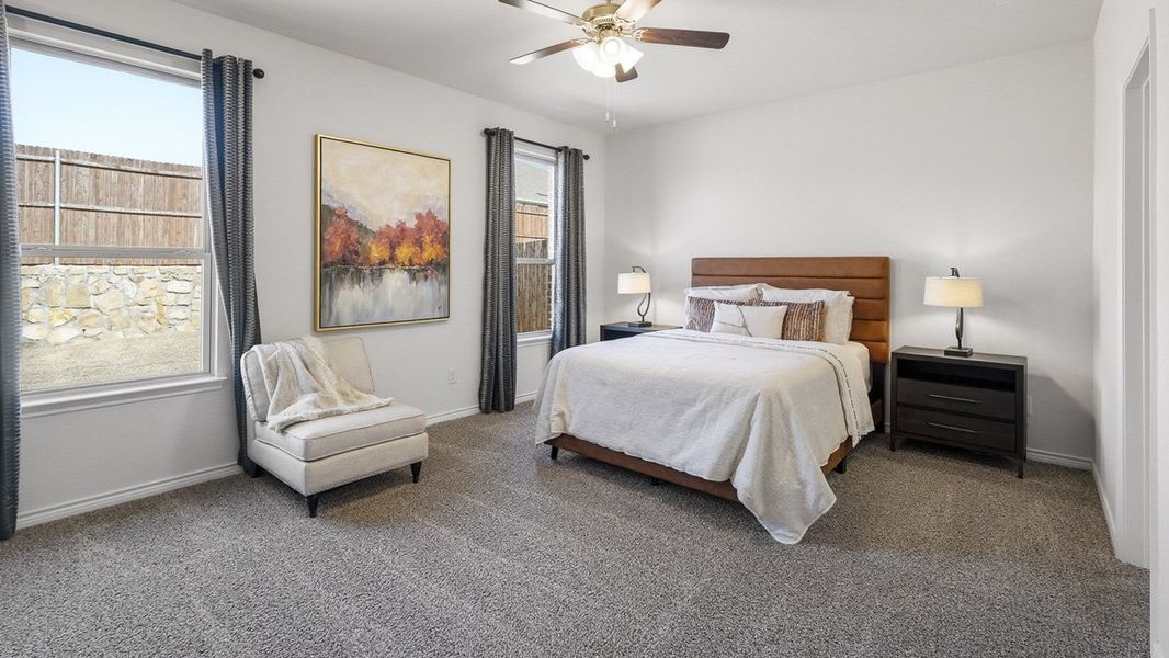 Furnished interior in a model home at The Woods at Lindsey Place in Anna (Image 64).