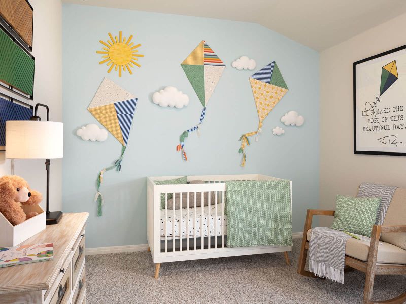 Three secondary bedrooms are perfect for families or guests.