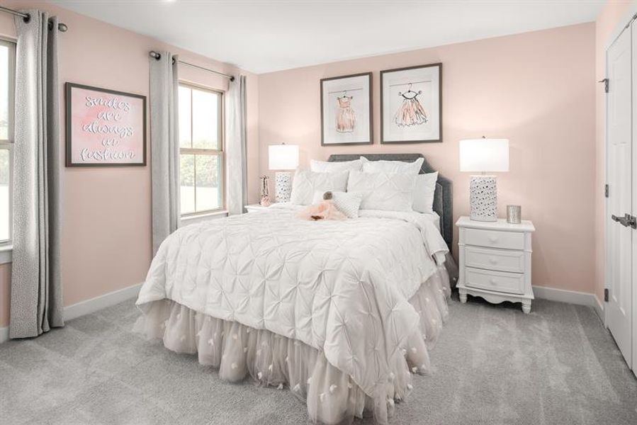 Furnished interior in a model home at Everly Classics in Spartanburg (Image 8).