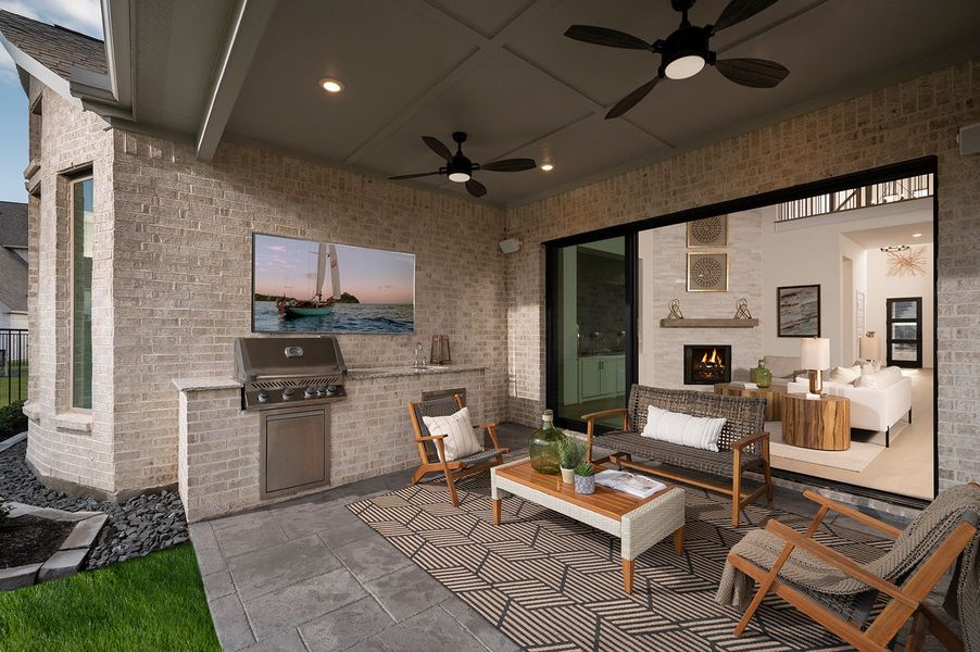 Exterior details of a home in Bridgeland, Cypress (Image 5).