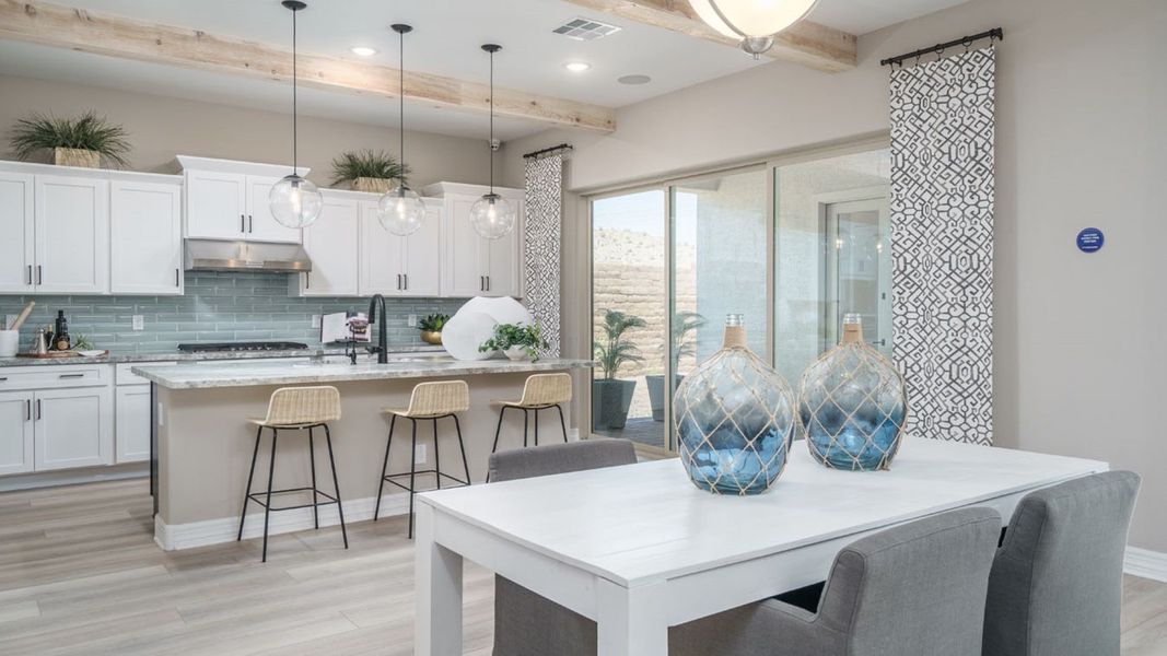 Furnished interior in a model home at Harmony at Montecito in Estrella in Goodyear (Image 17).